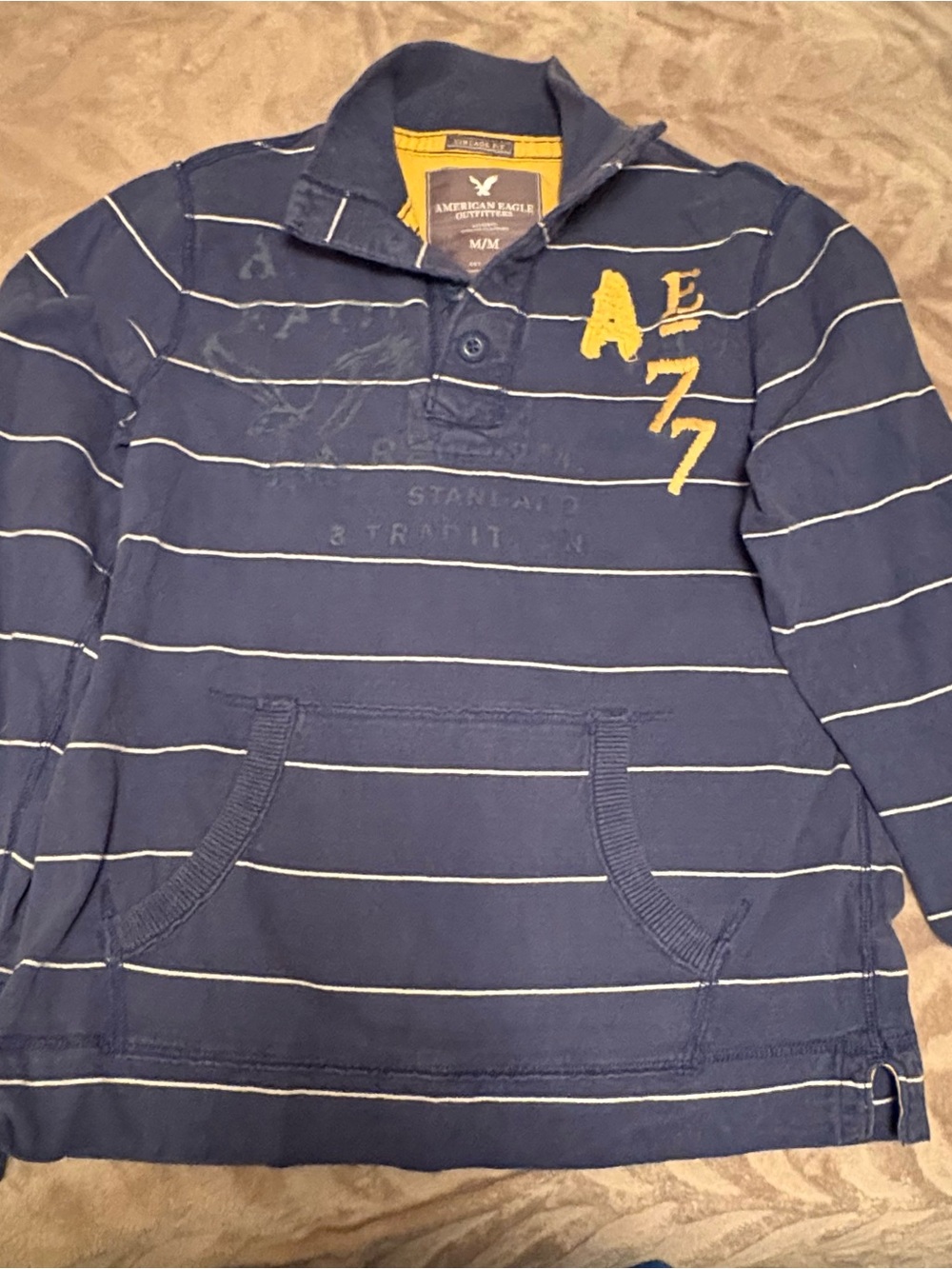 American Eagle Men’s Long Sleeve Polo